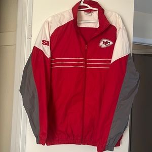 Vintage NFL Chiefs Red and White Sports Illustrated Windbreaker